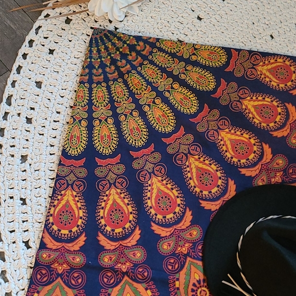 NWOT BO HO BED THROW SHEET OR WALL HANGING.BEACH B - Picture 9 of 16